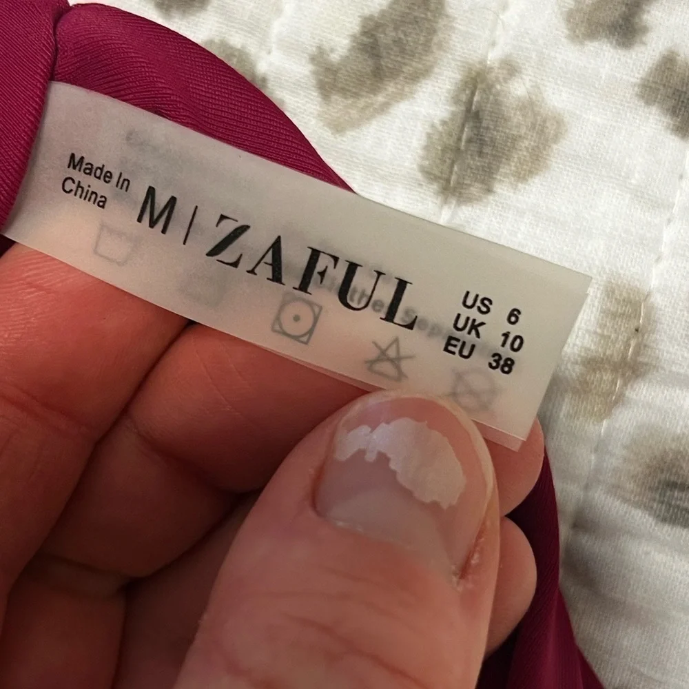 2/$15 Zaful - Women’s Fuchsia Bikini Bottoms Cheeky Swim Bottom NWOT Size 6